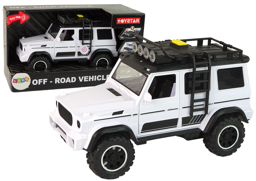 Terénní auto s efekty 1:14 bílé