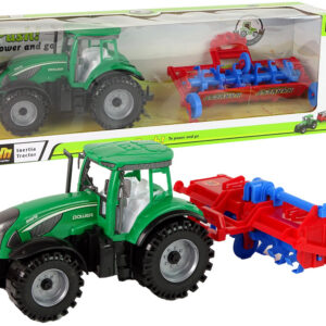 Traktor s pluhem na třecí pohon