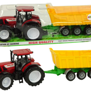 Traktor s přívěsem 50 cm červený