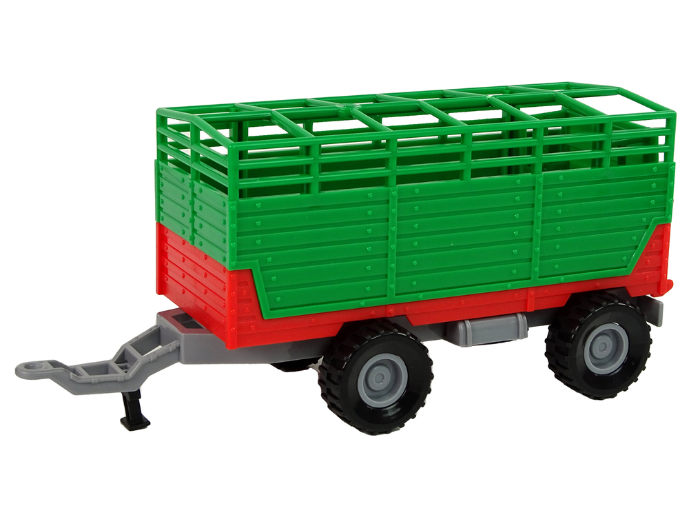 Traktor se dvěma přívěsy a efekty zelený - Obrázek 2