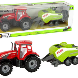 Traktor se secím přívěsem na třecí pohon