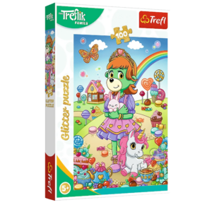 Třpytivé puzzle Treflíci 100 dílků Trefl