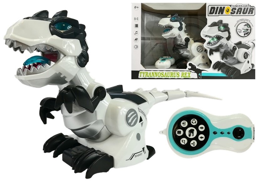 Tyrannosaurus rex na dálkové ovládání R/C bílý