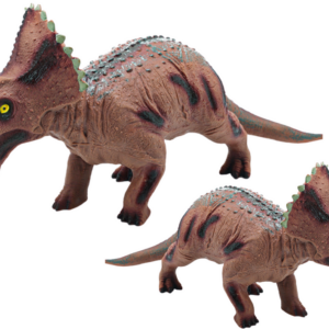 Velká figurka dinosaurus Triceratops se zvuky 36 cm hnědá