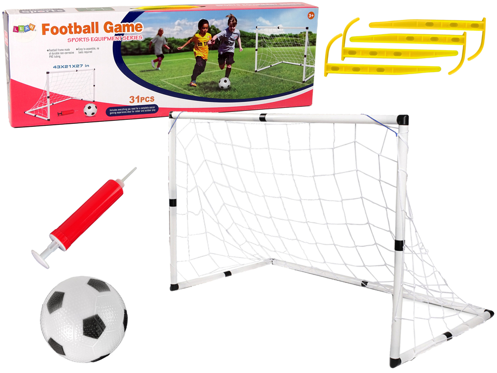 Velká fotbalová branka Football Game s míčem a pumpičkou - Obrázek 2