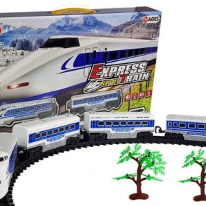 Vlak Express s kolejemi se zvukem a světlem