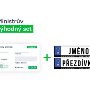 Vlastní SPZ + řidičský průkaz