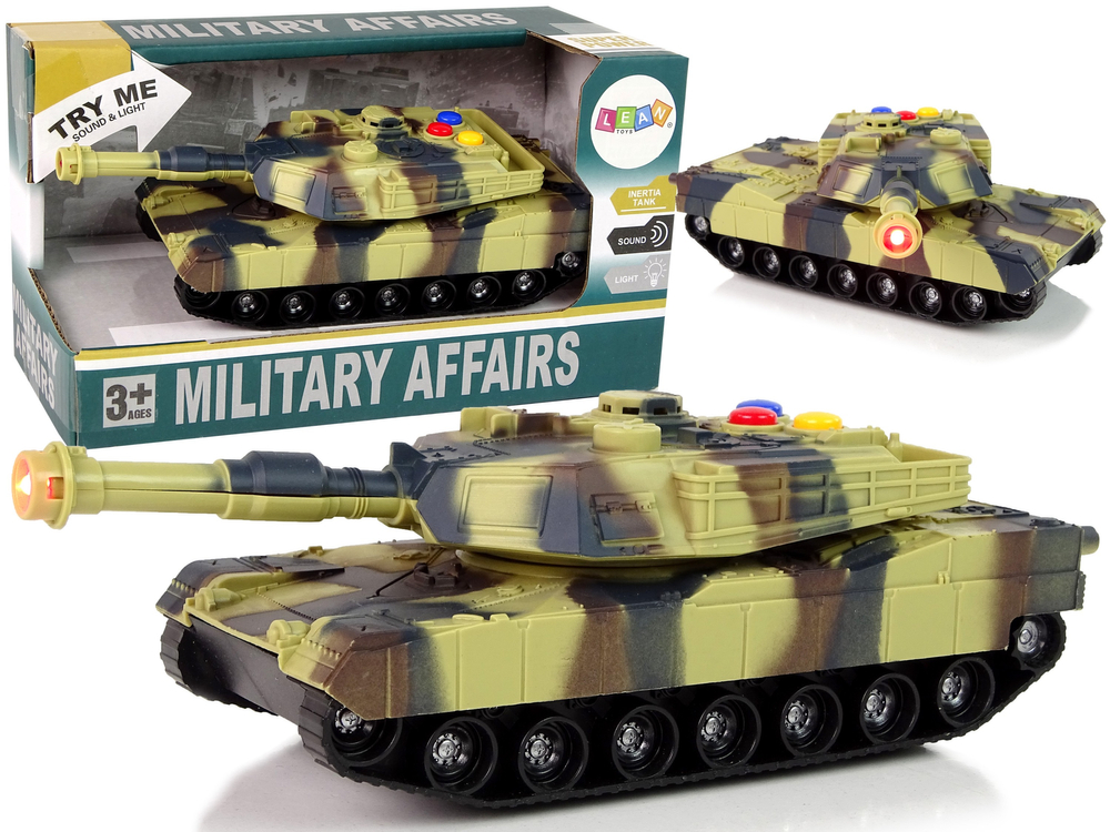 Vojenský tank 1:32 hnědý