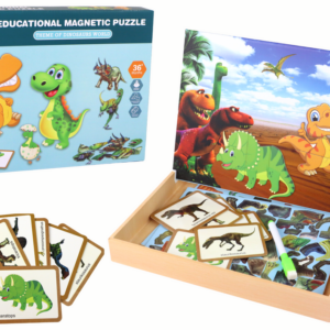 Vzdělávací magnetické puzzle dinosauři