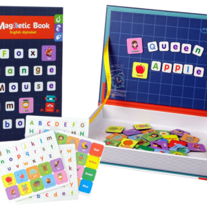 Vzdělávací magnetické puzzle v knize Anglická abeceda