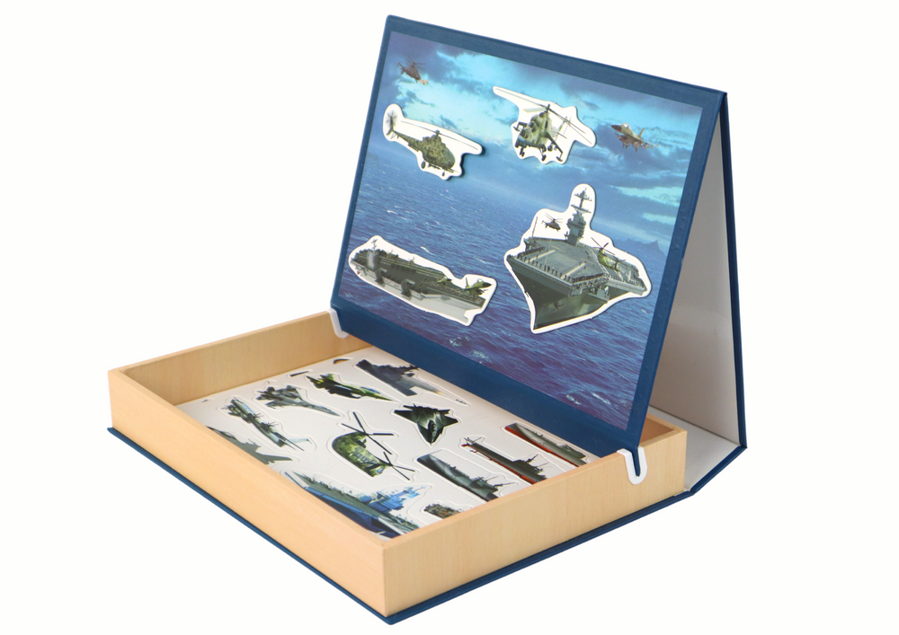Vzdělávací magnetické puzzle vojenských lodí - Obrázek 2