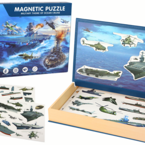 Vzdělávací magnetické puzzle vojenských lodí