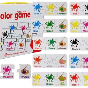 Vzdělávací puzzle barvy