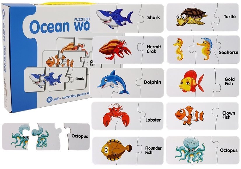 Vzdělávací puzzle mořský svět