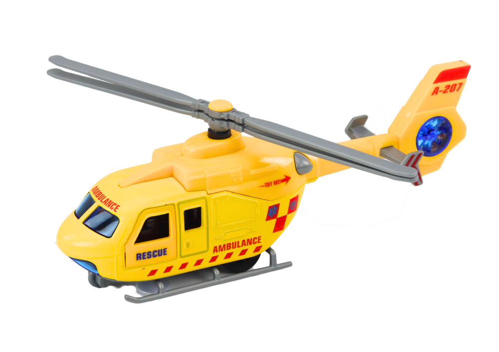 Záchranná kovová helikoptéra s otevíracími dveřmi 3 druhy - Obrázek 2