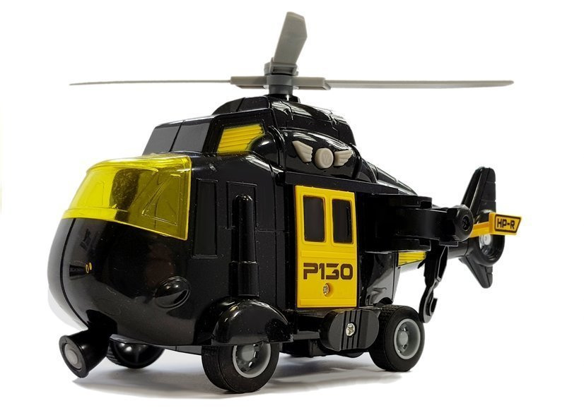 Záchranný vrtulník 1:20 se světly a zvuky černý - Obrázek 2