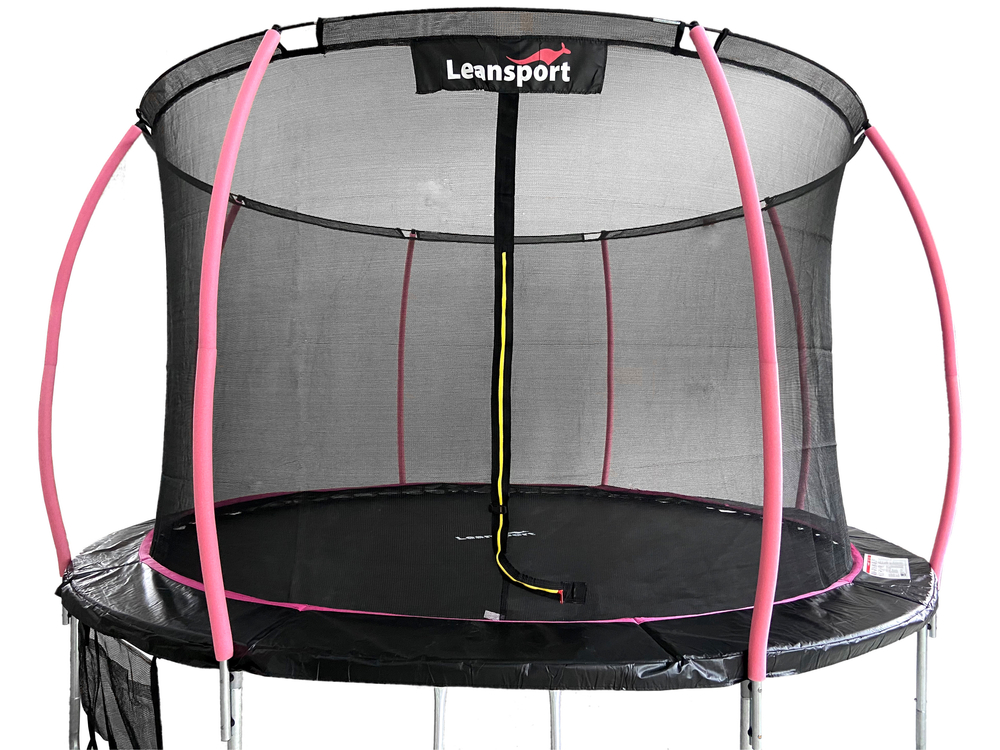 Zahradní trampolína 426 cm černo-růžová - Obrázek 2