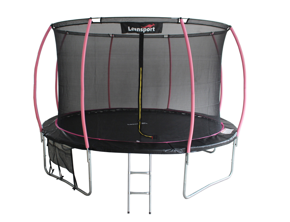 Zahradní trampolína 426 cm černo-růžová