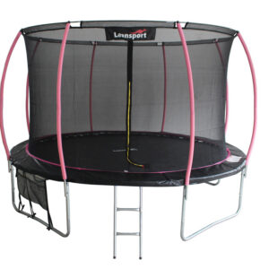 Zahradní trampolína 487 cm černo-růžová