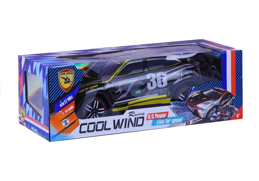 Závodní auto na dálkové ovládání R/C černé - Obrázek 2