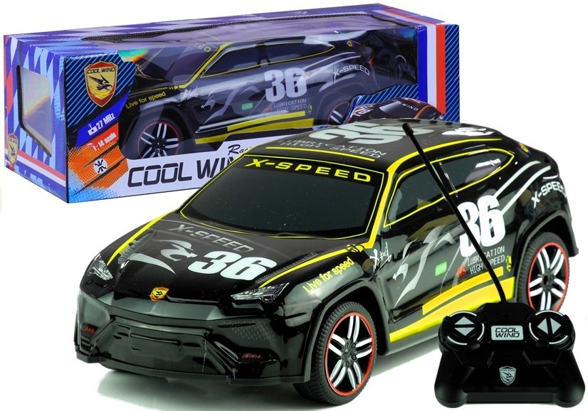 Závodní auto na dálkové ovládání R/C černé