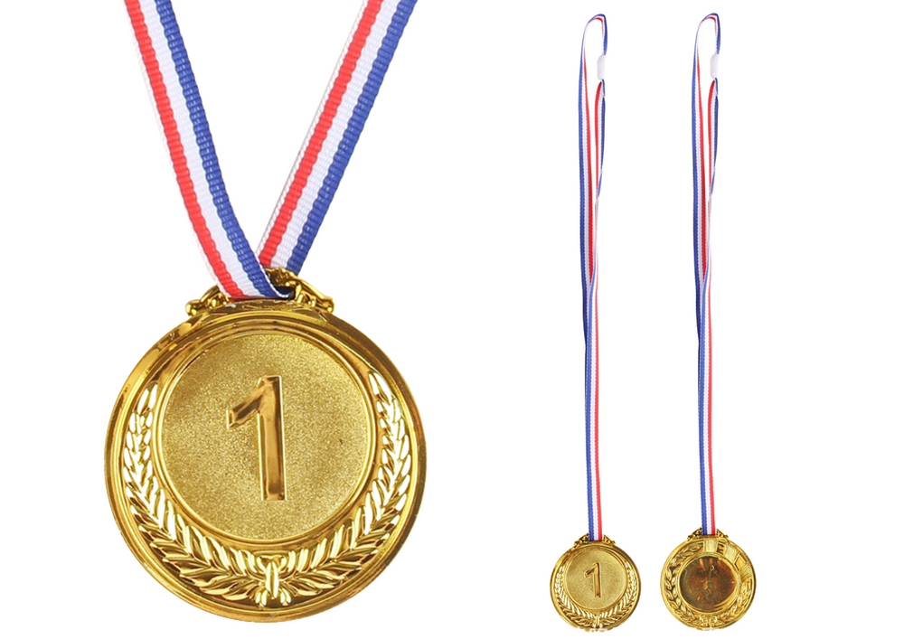 Zlatá medaile za první místo zinková 6