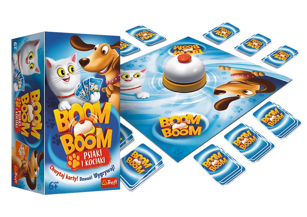 Zručnostní hra Boom Boom Pejsci a Kočičky Trefl 01909 - Obrázek 2