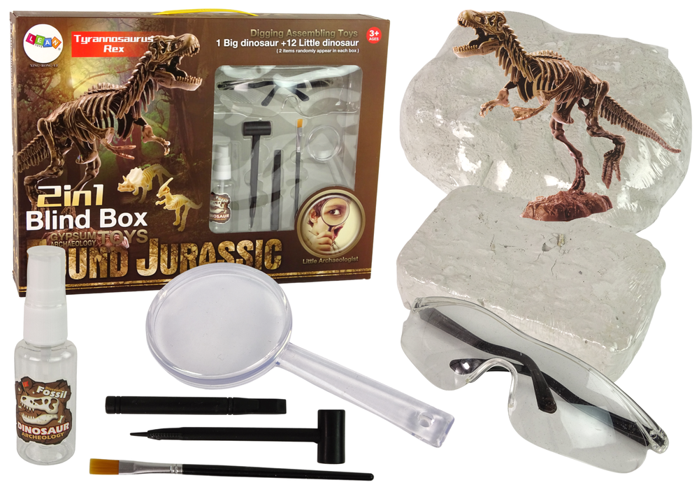 Archeologická sada 2v1 Kostra dinosaura Tyranosaurus