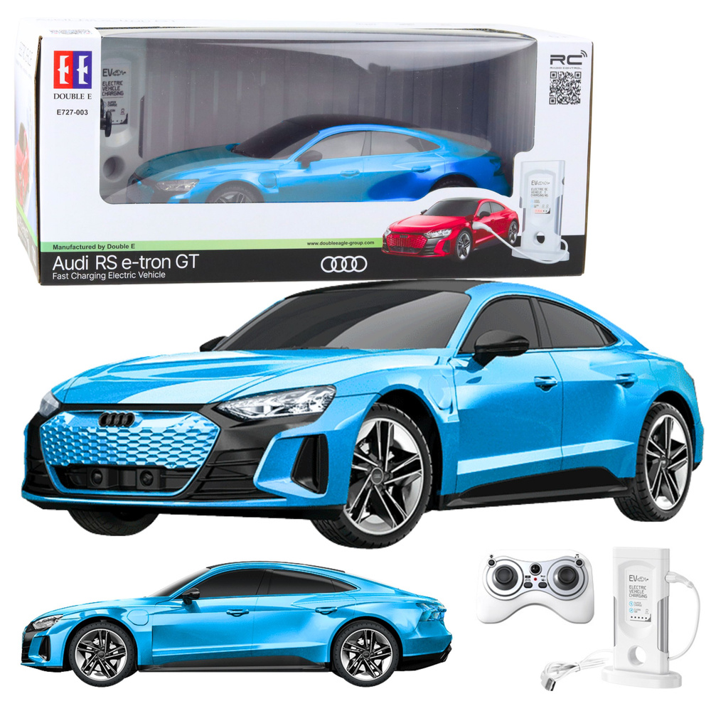 Autíčko na dálkové ovládání RC Audi RS E-tron GT 1:14 modré