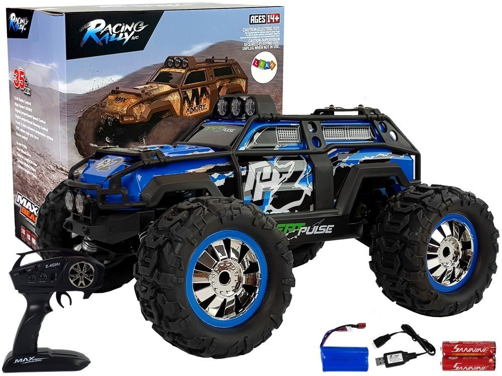 Auto na dálkové ovládání R/C 4x4 1:18 MaxRacing 35 km/h modré