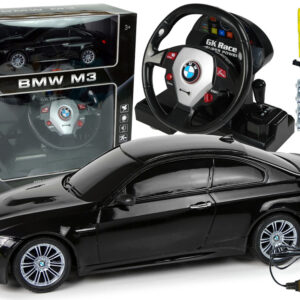 Auto na dálkové ovládání R/C BMW M3 1:18 se zvukem a světly černé