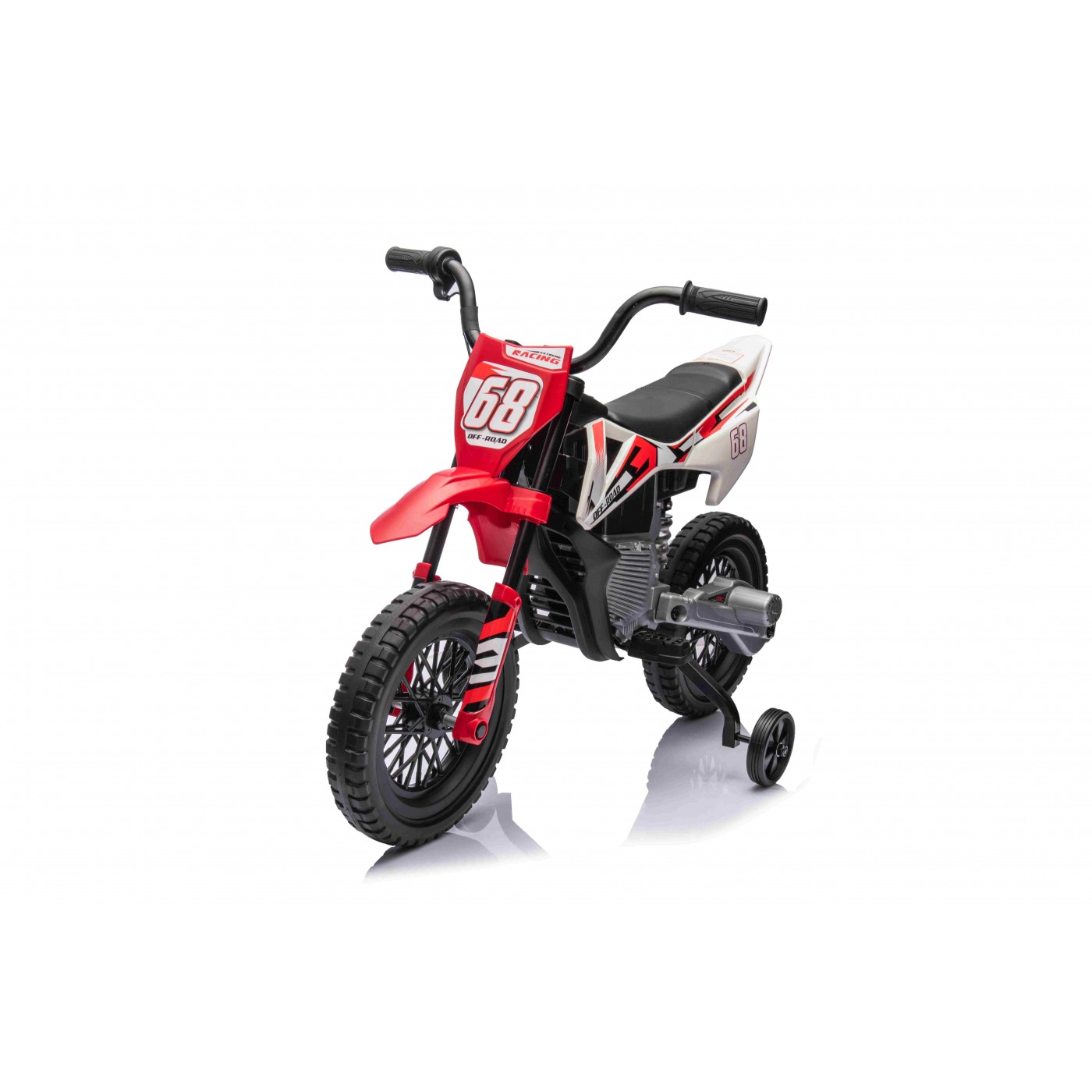 Dětská elektrická motorka Cross Pantone 361C červená - Obrázek 2