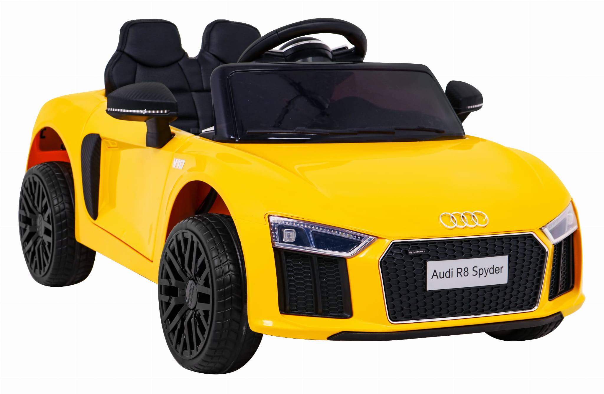 Dětské elektrické autíčko Audi R8 Spyder žluté - Obrázek 2