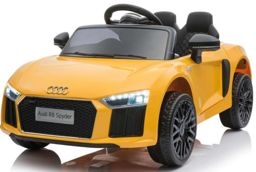 Dětské elektrické autíčko Audi R8 Spyder žluté