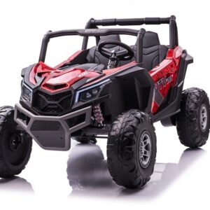Dětské elektrické auto Buggy UTV-MX 4x4 LCD MP4 Spider lakované červené