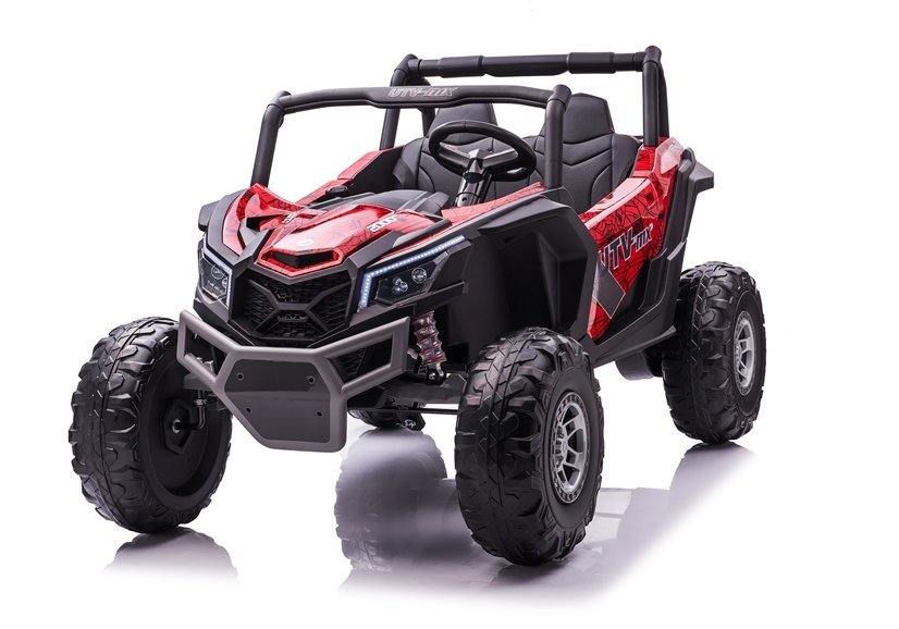 Dětské elektrické auto Buggy UTV-MX 4x4 LCD MP4 Spider lakované červené