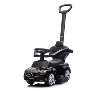 Dětské odrážedlo auto s vodící tyčí Mercedes černé