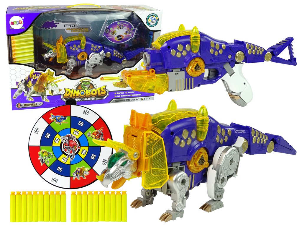 Dinobots 2v1 Triceratops fialový