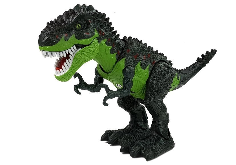Dinosaurus Tyrannosaurus Rex na baterie se zvukovými efekty zelený - Obrázek 2