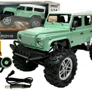 Double E Double E Auto na dálkové ovládání Land Rover 4x4 R/C 1:14 zelené