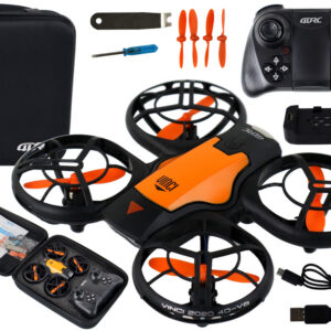Dron se světly pouzdrem oranžový