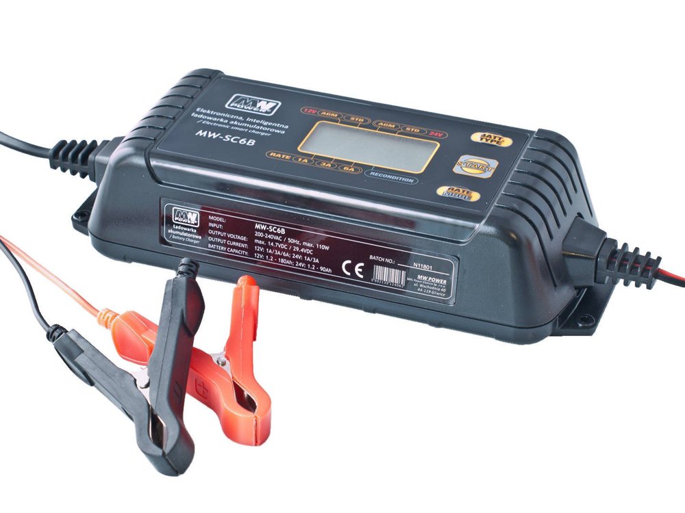Inteligentní nabíječka gelových a olověných baterií 12V / 24V