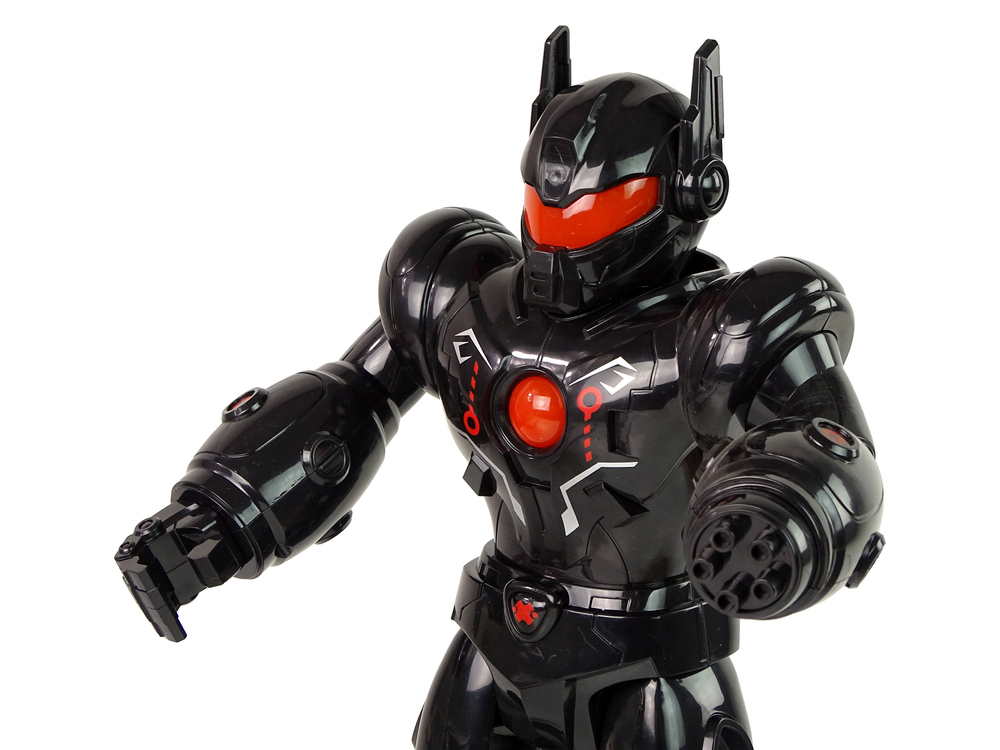 Interaktivní chodící robot s efekty černý - Obrázek 2