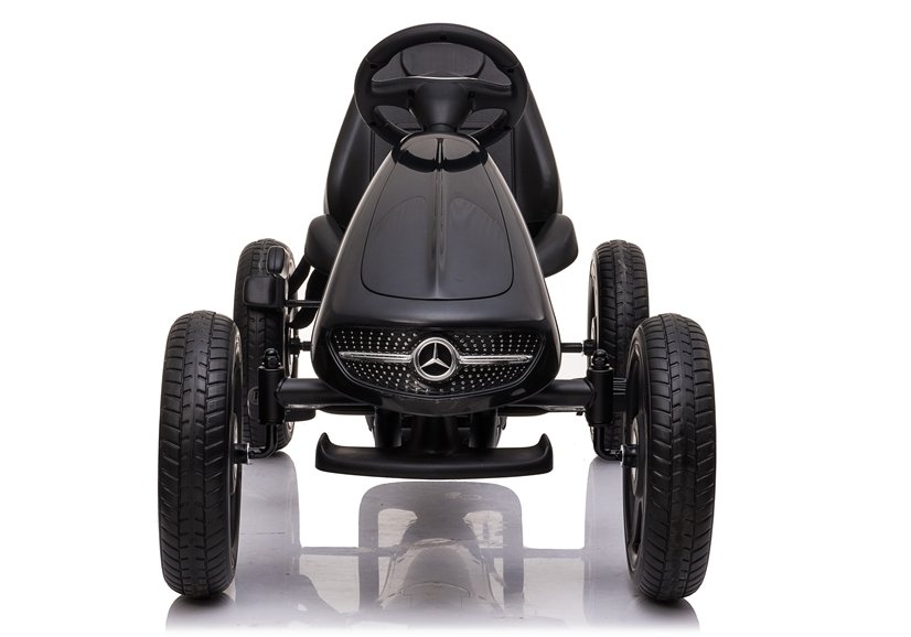 Mamido Dětská šlapací motokára Mercedes XMX610 černá | ECO kůže | Polohovatelné sedadlo - Obrázek 2