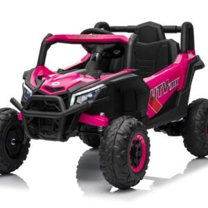Mamido Elektrické autíčko Buggy Madman růžové | UTV-MX 4x4 | EVA kola | 12V 10Ah | EKO kůže
