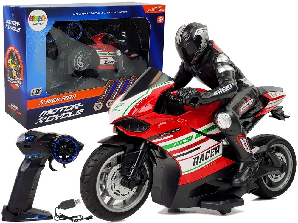 Motorka na dálkové ovládání R/C Racer 35m červená