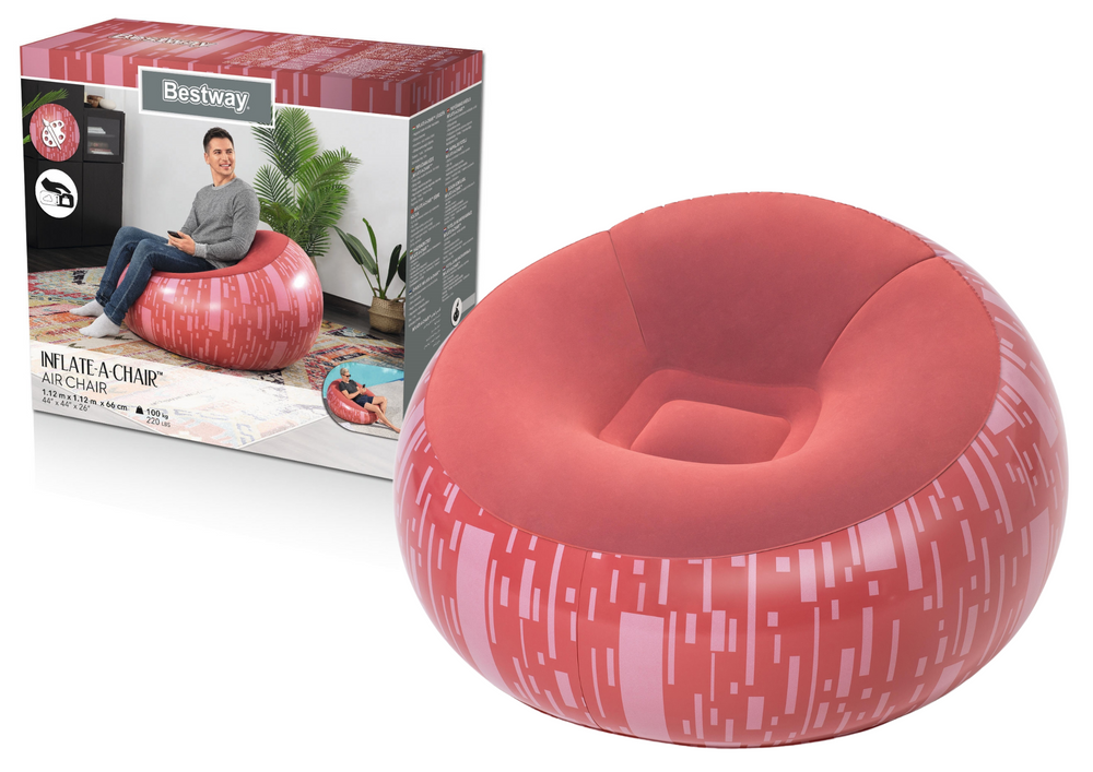 Nafukovací křeslo Bestway 75052 červené