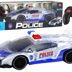 Policejní auto na dálkové ovládání R/C 1:16 s efekty modré