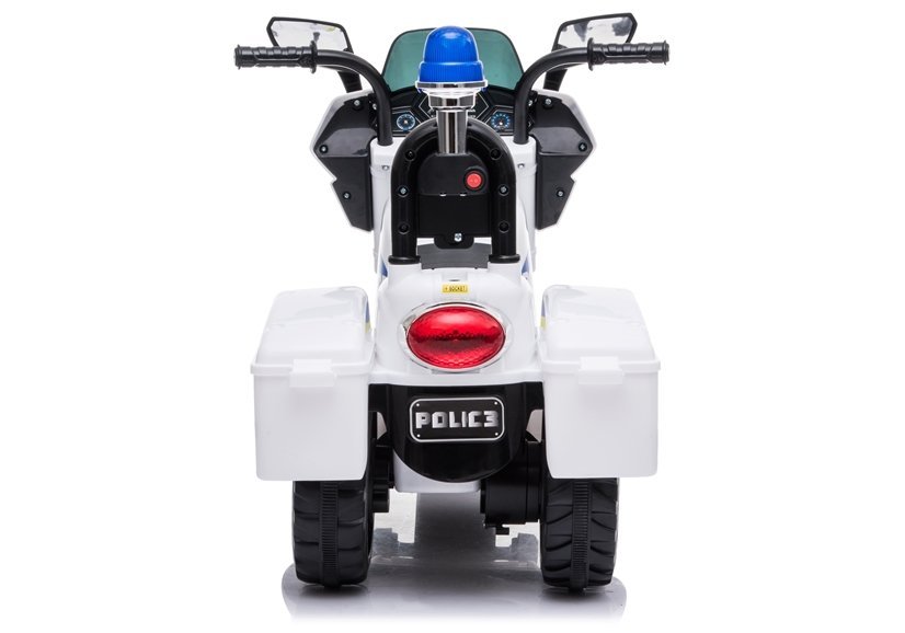 Policejní motorka - bílá - Obrázek 2