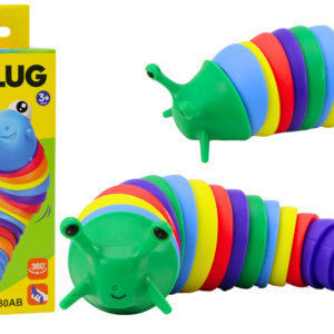 Pružný smyslový antistresový barevný had/caterpillar
